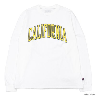 画像2: Sloppy Supply（スラッピーサプライ）Long Sleeve Print Tee（ロングスリーブプリントTシャツ）"CALIFORNIA"/White（ホワイト）・Fade Navy（フェードネイビー）※Lサイズのみ