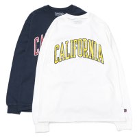 Sloppy Supply（スラッピーサプライ）Long Sleeve Print Tee（ロングスリーブプリントTシャツ）"CALIFORNIA"/White（ホワイト）・Fade Navy（フェードネイビー）※Lサイズのみ