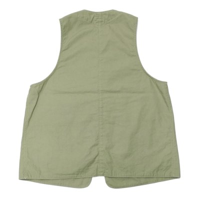 画像2: Post O'Alls（ポストオーバーオールズ）DEE Vest（ディー・ベスト）"Hemp Cotton Poplin" / Sage（セージ）※Mサイズのみ