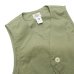 画像6: Post O'Alls（ポストオーバーオールズ）DEE Vest（ディー・ベスト）Hemp Cotton Poplin/Natural（ナチュラル）・Sage（セージ）