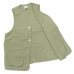 画像9: Post O'Alls（ポストオーバーオールズ）DEE Vest（ディー・ベスト）Hemp Cotton Poplin/Natural（ナチュラル）・Sage（セージ）