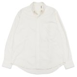 KAPTAIN SUNSHINE（キャプテンサンシャイン）Polo Collar Shirt（ポロカラーシャツ）FINX COTTON OXFORD/Ecru（エクリュ）