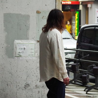 画像14: *A VONTADE（アボンタージ）Gardener Apron Shirts（ガーデナーエプロンシャツ）"Highcount Linen Chambray" / Ecru（エクリュ）・Black（ブラック）