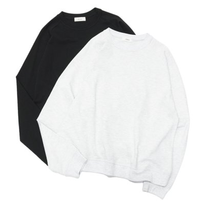 画像1: alvana（アルヴァナ）FADE RAGLAN SWEAT TEE SHIRTS（フェードラグランスウェットTシャツ）/Top Gray（トップグレー）・Black（ブラック）