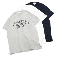 ENGINEERED GARMENTS（エンジニアードガーメンツ）Printed Cross Crew Neck T-Shirt（プリンテッドクロスクルーネックTシャツ）"LIC" / White（ホワイト）・Navy（ネイビー）・Grey（グレー）