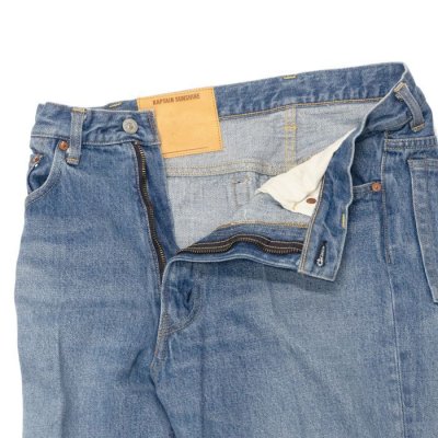画像6: KAPTAIN SUNSHINE(キャプテンサンシャイン)Skate Shoecut Denim Pants(スケートシューカットデニムパンツ)/ Indigo Vintage Wash(インディゴヴィンテージウォッシュ)