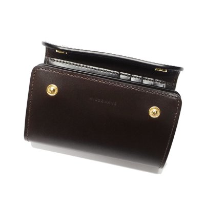 画像4: WILD SWANS(ワイルドスワンズ)BYRNE(バーン)3つ折りウォレット"サドルプルアップ"/Choco(チョコ)