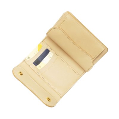 画像5: WILD SWANS(ワイルドスワンズ)BYRNE(バーン)3つ折りウォレット"サドルプルアップ"/Natural(ナチュラル)