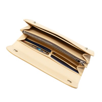 画像8: WILD SWANS(ワイルドスワンズ)WAVE(ウェイブ)ロングウォレット"サドルプルアップ"/Natural(ナチュラル)