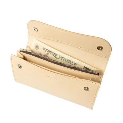 画像7: WILD SWANS(ワイルドスワンズ)WAVE(ウェイブ)ロングウォレット"サドルプルアップ"/Natural(ナチュラル)