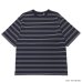 画像2: KAPTAIN SUNSHINE（キャプテンサンシャイン）Hard Twisted Border Jersey SS Tee（ハードツイステッドボーダージャージーショートスリーブTee）HARD TWISTED COTTON BORDER JERSEY/Navy Border（ネイビーボーダー）・Ink Black Border（インクブラックボーダー） (2)