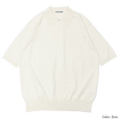 画像2: KAPTAIN SUNSHINE（キャプテンサンシャイン）Cotton Knit Polo Shirt（コットンニットポロシャツ）SUVIN COTTON AIRSPINNING KNIT/Ecru（エクリュ）・Navy（ネイビー）