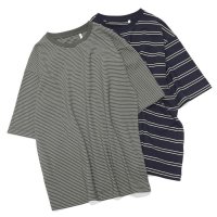 KAPTAIN SUNSHINE（キャプテンサンシャイン）Hard Twisted Border Jersey SS Tee（ハードツイステッドボーダージャージーショートスリーブTee）HARD TWISTED COTTON BORDER JERSEY/Navy Border（ネイビーボーダー）・Ink Black Border（インクブラックボーダー）