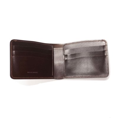 画像4: WILD SWANS（ワイルドスワンズ）WINGS（ウイングス）2つ折りウォレットコインケース無し"サドルプルアップ"/Choco（チョコ）