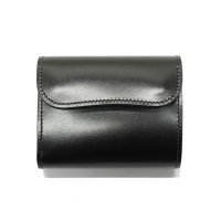 WILD SWANS（ワイルドスワンズ）ENO（イーノ）ミニ3つ折りウォレット"サドルプルアップ"/Black（ブラック）