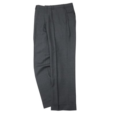 画像1: J.PRESS（J.プレス）PIPED STEM TROUSERS（パイプドステムトラウザー）"PEPPIN MERINO TROPICAL" / Charcoal（チャコールグレー）