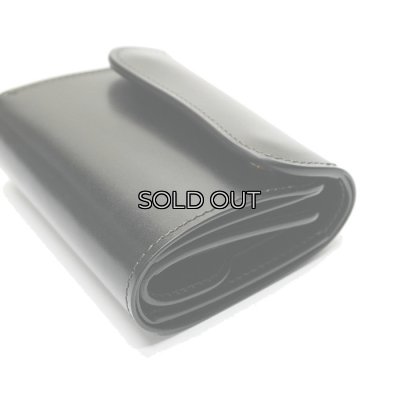 画像3: WILD SWANS（ワイルドスワンズ）ENO（イーノ）ミニ3つ折りウォレット"サドルプルアップ"/Black（ブラック）