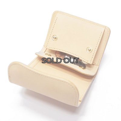 画像8: WILD SWANS（ワイルドスワンズ）ENO（イーノ）ミニ3つ折りウォレット"サドルプルアップ"/Natural（ナチュラル）