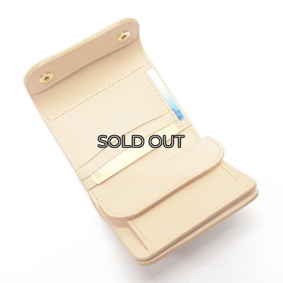 画像6: WILD SWANS（ワイルドスワンズ）ENO（イーノ）ミニ3つ折りウォレット"サドルプルアップ"/Natural（ナチュラル）
