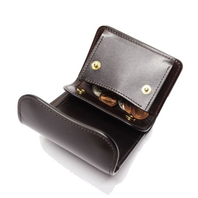 画像8: WILD SWANS(ワイルドスワンズ)ENO(イーノ)ミニ3つ折りウォレット"サドルプルアップ"/Choco(チョコ)