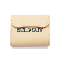 WILD SWANS（ワイルドスワンズ）ENO（イーノ）ミニ3つ折りウォレット"サドルプルアップ"/Natural（ナチュラル）