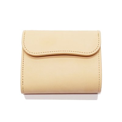 画像1: WILD SWANS（ワイルドスワンズ）ENO（イーノ）ミニ3つ折りウォレット"サドルプルアップ"/Natural（ナチュラル）