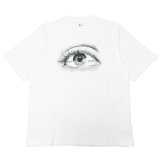 blurhms ROOTSTOCK（ブラームスルーツストック）Print Tee STANDARD（プリントTシャツスタンダード）"eye"/White（ホワイト）