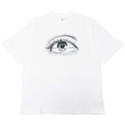 画像1: blurhms ROOTSTOCK（ブラームスルーツストック）Print Tee STANDARD（プリントTシャツスタンダード）"eye"/White（ホワイト）