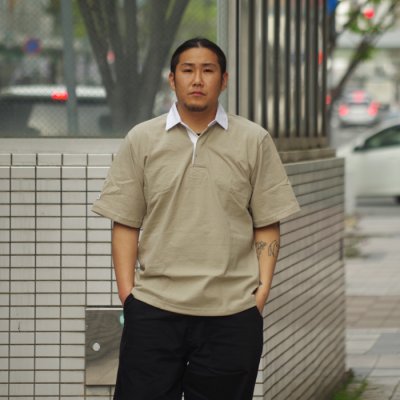 画像8: BARBARIAN(バーバリアン)カジュアルラガーシャツショートスリーブ "SOLID" / Taupe(トープ)