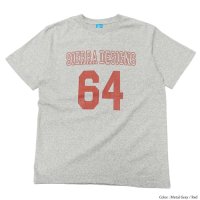   SIERRA DESIGNS（シエラデザイン）Short Sleeve Crew Neck 64 Tee（ショートスリーブクルーネック64Tシャツ）"Made by Good On" / Metal Grey×Red（メタルグレー×レッド）※Lサイズのみ