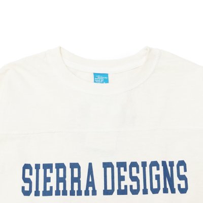 画像3: SIERRA DESIGNS(シエラデザイン)80's FOOTBALL Tee(80'sフットボールTシャツ)"Made by Good On" / Natural×Aquamarine(ナチュラル×アクアマリン)