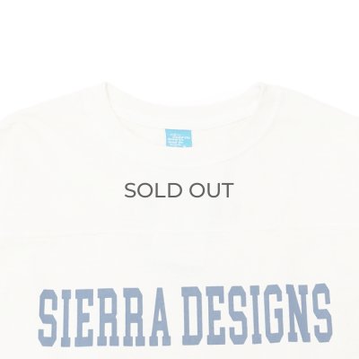 画像3: SIERRA DESIGNS（シエラデザイン）80's FOOTBALL Tee（80'sフットボールTシャツ）"Made by Good On" / Natural×Aquamarine（ナチュラル×アクアマリン）※XLサイズのみ