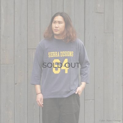 画像7: SIERRA DESIGNS（シエラデザイン）80's FOOTBALL Tee（80'sフットボールTシャツ）"Made by Good On" / Natural×Aquamarine（ナチュラル×アクアマリン）※XLサイズのみ