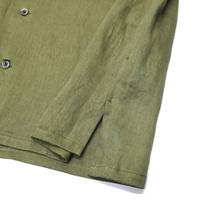 画像10: Nigel Cabourn（ナイジェル・ケーボン）OPEN COLLAR SHIRT（オープンカラーシャツ）"LINEN TWILL / 4Colors (全4色展開）