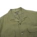 画像7: Nigel Cabourn（ナイジェル・ケーボン）OPEN COLLAR SHIRT（オープンカラーシャツ）LINEN TWILL/Off White（オフホワイト）・Beige（ベージュ）・Green（グリーン）・Charcoal（チャコールグレー）