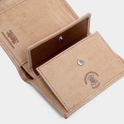 画像4: BEORMA(ベオーマ)3 FOLD WALLET(3つ折りウォレット)"VINTAGE BRIDLE LEATHER"/Conker×Natural(ブラウン×ナチュラル)