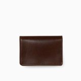 BEORMA（ベオーマ）GUSSETED CARD CASE（ガセットカードケース）"VINTAGE BRIDLE LEATHER"/Conker×Natural（ブラウン×ナチュラル）