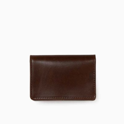 画像1: BEORMA（ベオーマ）GUSSETED CARD CASE（ガセットカードケース）"VINTAGE BRIDLE LEATHER"/Conker×Natural（ブラウン×ナチュラル）