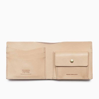 画像2: BEORMA（ベオーマ）BILLFOLD COIN WALLET（ビルフォールドコインウォレット）"NATUR LEATHER"/Natural（ナチュラル）