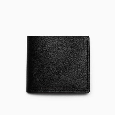 画像1: BEORMA（ベオーマ）BILLFOLD COIN WALLET（ビルフォールドコインウォレット）"NATUR LEATHER"/Black（ブラック）