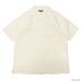 画像2: A VONTADE（アボンタージ）Open Collar Shirts（オープンカラーシャツ）Cotton Linen Chambray/Ecru（エクリュ）・Beige（ベージュ）・Sumi（スミクロ） (2)