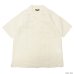 画像2: *A VONTADE（アボンタージ）Open Collar Shirts（オープンカラーシャツ）Cotton Linen Chambray/Ecru（エクリュ）・Beige（ベージュ）・Black（ブラック） (2)
