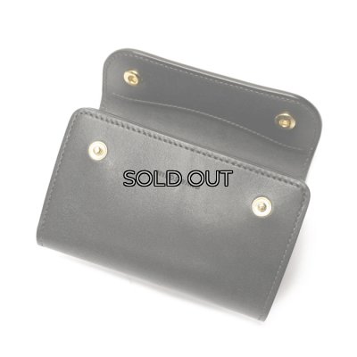 画像4: WILD SWANS（ワイルドスワンズ）BYRNE（バーン）3つ折りウォレット"フルグレインブライドル"/Black（ブラック）