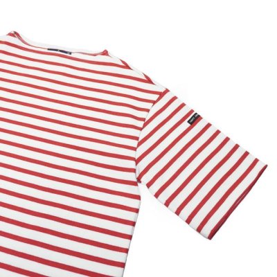 画像4: SAINT JAMES（セントジェームス）TEE LOOSE（五分袖ドロップショルダー）"Women” / NEIGE×TULIPE（ホワイト×レッド）※T3サイズのみ