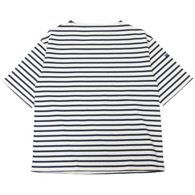 画像1: SAINT JAMES（セントジェームス）TEE LOOSE（五分袖ドロップショルダー）/ECRU×MARINE（キナリ×マリン）
