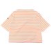 画像2: SAINT JAMES（セントジェームス）TEE LOOSE（五分袖ドロップショルダー）"Women” / NEIGE×ORANGE FLUO（ホワイト×ネオンオレンジ） (2)