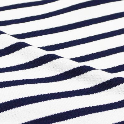 画像6: SAINT JAMES（セントジェームス）TEE LOOSE（五分袖ドロップショルダー）"Women” / NEIGE×MARINE（ホワイト×マリン）