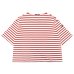 画像1: SAINT JAMES（セントジェームス）TEE LOOSE（五分袖ドロップショルダー）"Women” / NEIGE×TULIPE（ホワイト×レッド） (1)