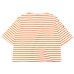 画像1: SAINT JAMES（セントジェームス）TEE LOOSE（五分袖ドロップショルダー）"Women” / NEIGE×ORANGE FLUO（ホワイト×ネオンオレンジ） (1)