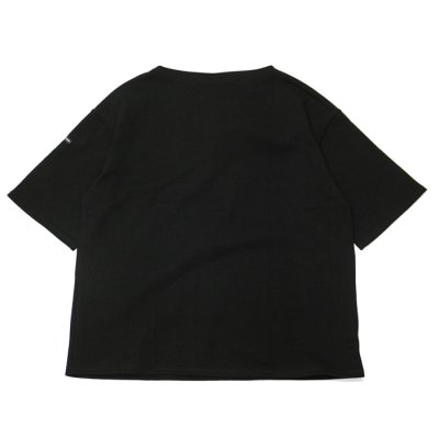 画像2: SAINT JAMES（セントジェームス）TEE LOOSE（五分袖ドロップショルダー）"Women” / NOIR（ブラック）